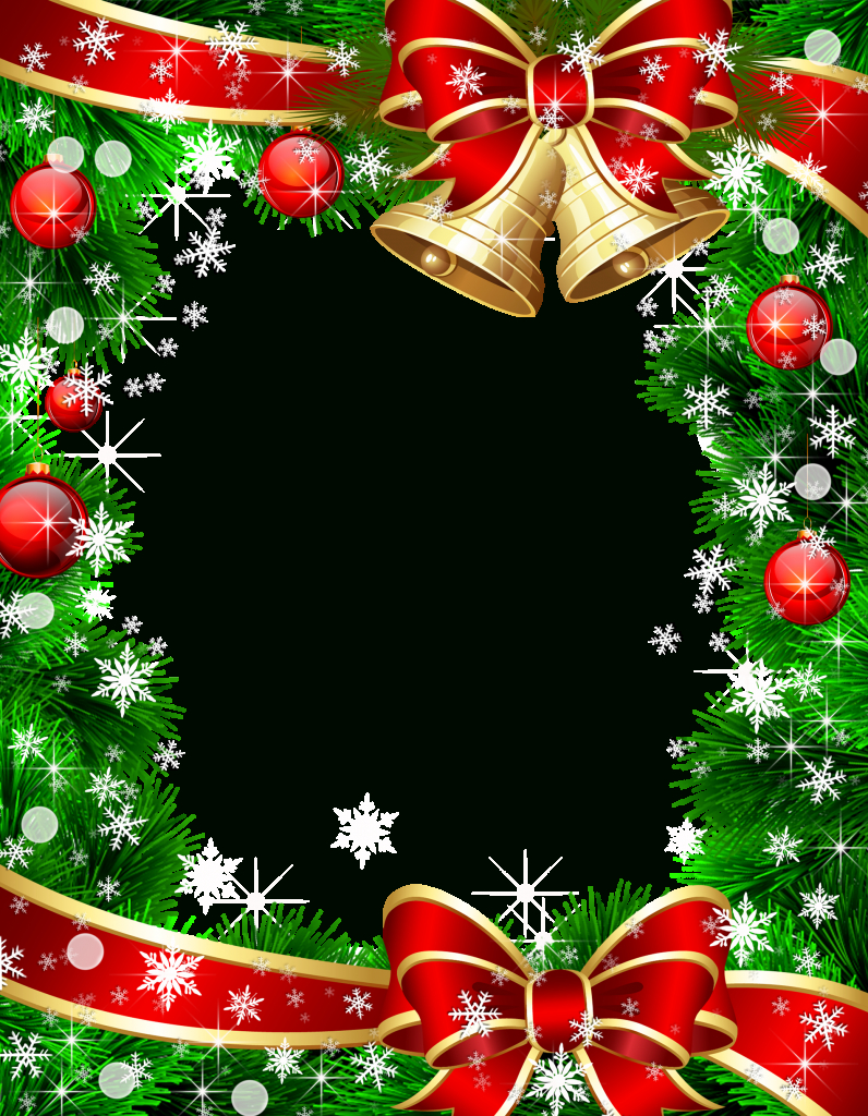 Christmas Ornaments Frame, Seasonal Accents, Holiday Decorations for Christmas Photo Frames Template Free