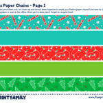 Christmas Paper Chains | Pawprint Family Within Christmas Paper Chain Template