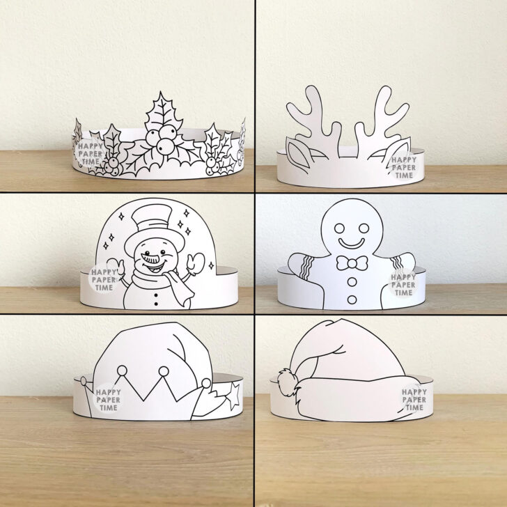 Christmas Paper Crown Template