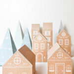 Christmas Paper Village (Diy Free Printables!)   A Country Girl'S Life Within Christmas Paper Village Template