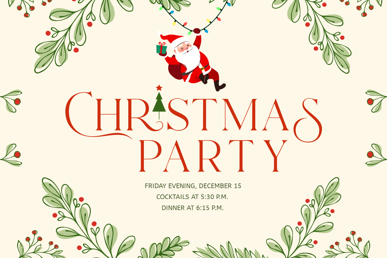 Christmas Party Announcement With Happy Santa Sign Template within Christmas Party Sign Template