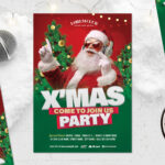 Christmas Party Flyer Template   Brandpacks For Christmas Party Template Psd