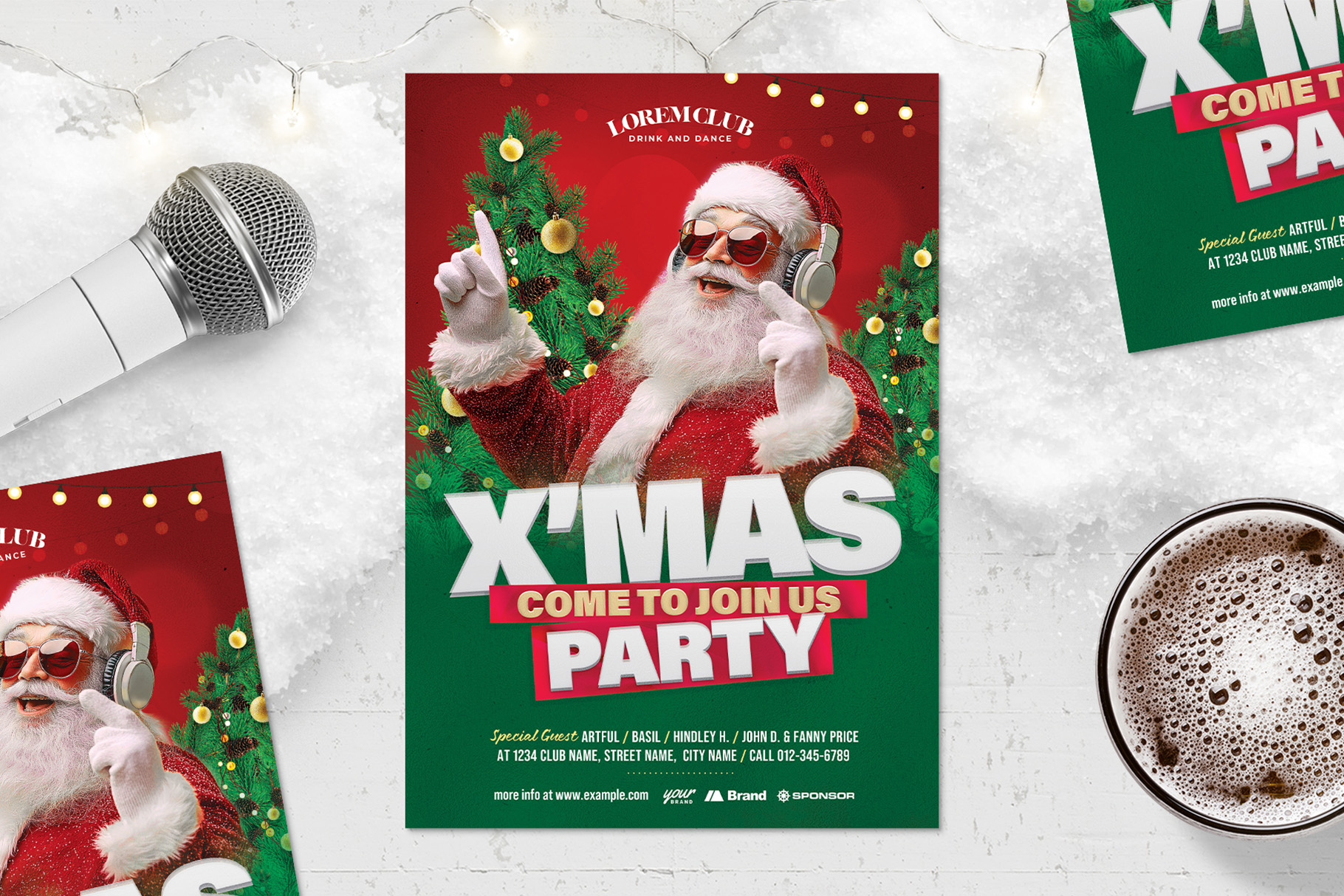 Christmas Party Flyer Template - Brandpacks for Christmas Party Template Psd