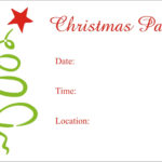 Christmas Party Free Printable Holiday Invitation Personalized In Christmas Invitation Template Printable Free