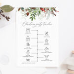 Christmas Party Itinerary Template, Christmas Party Timeline Within Christmas Party Itinerary Template