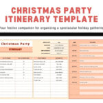 Christmas Party Itinerary Template In Excel, Google Sheets For Christmas Party Schedule Template