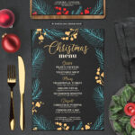 Christmas Party Menu :: Behance With Regard To Christmas Themed Menu Template
