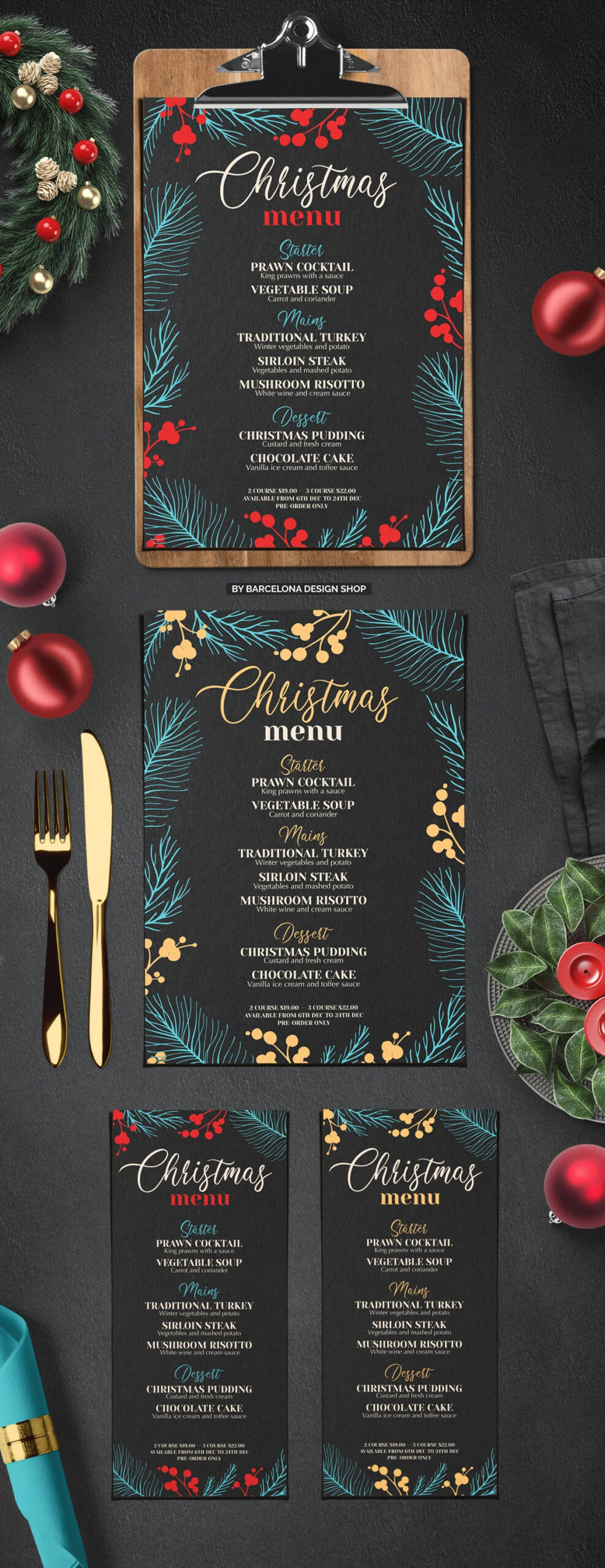 Christmas Party Menu :: Behance with regard to Christmas Themed Menu Template