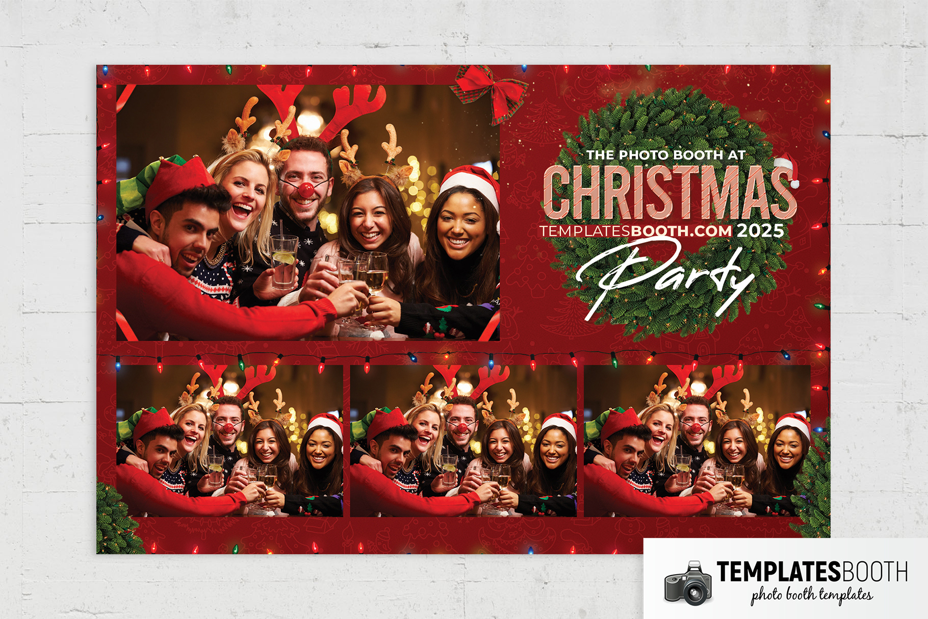 Christmas Party Photo Booth Template - Templatesbooth inside Christmas Party Photobooth Template