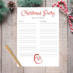 Christmas Party Sign Up Sheet Work Printable Christmas Party Within Christmas Party Sign Up Sheet Template