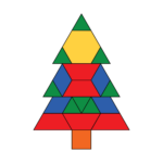 Christmas Pattern Block Templates Free Printable Shape Mats Intended For Christmas Pattern Block Template