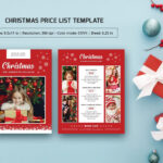Christmas Photography Price List Flyer | Flyer Vorlage | Sistec Inside Christmas Price List Template