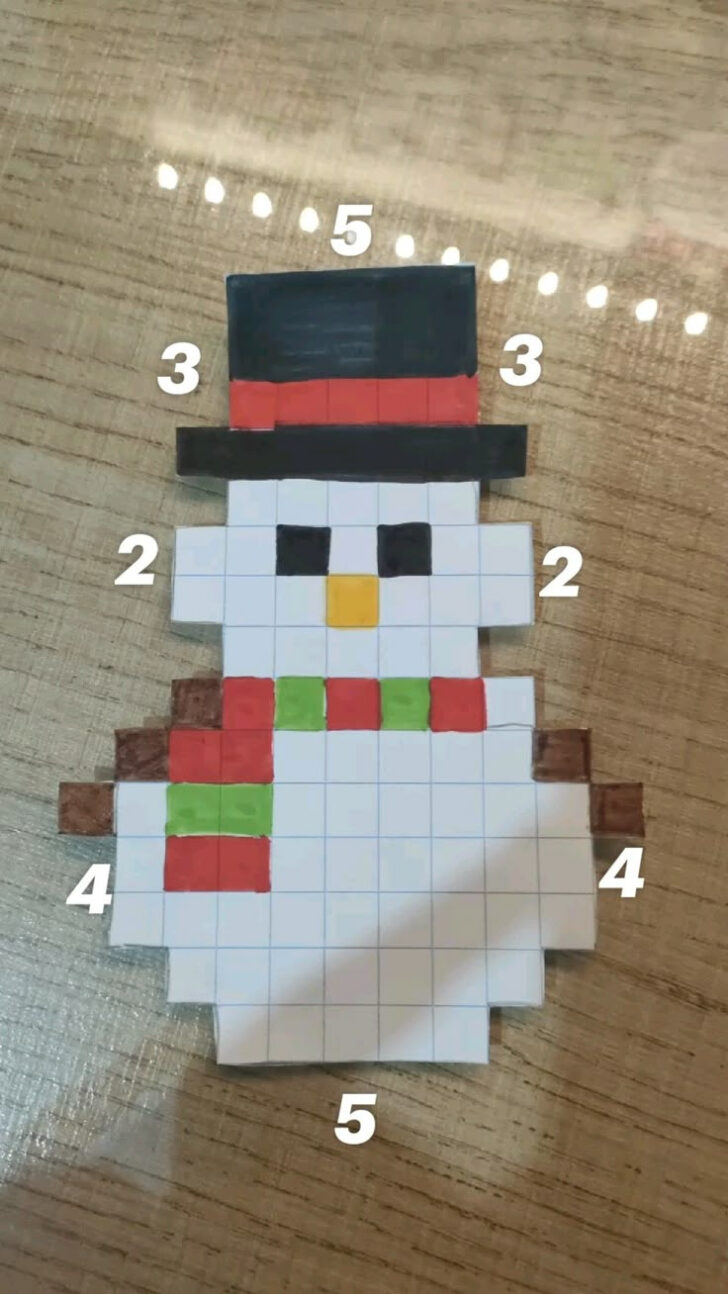 Christmas Pixel Art Template