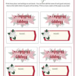 Christmas Place Cards Printables   Diy Templates With Regard To Christmas Place Settings Template