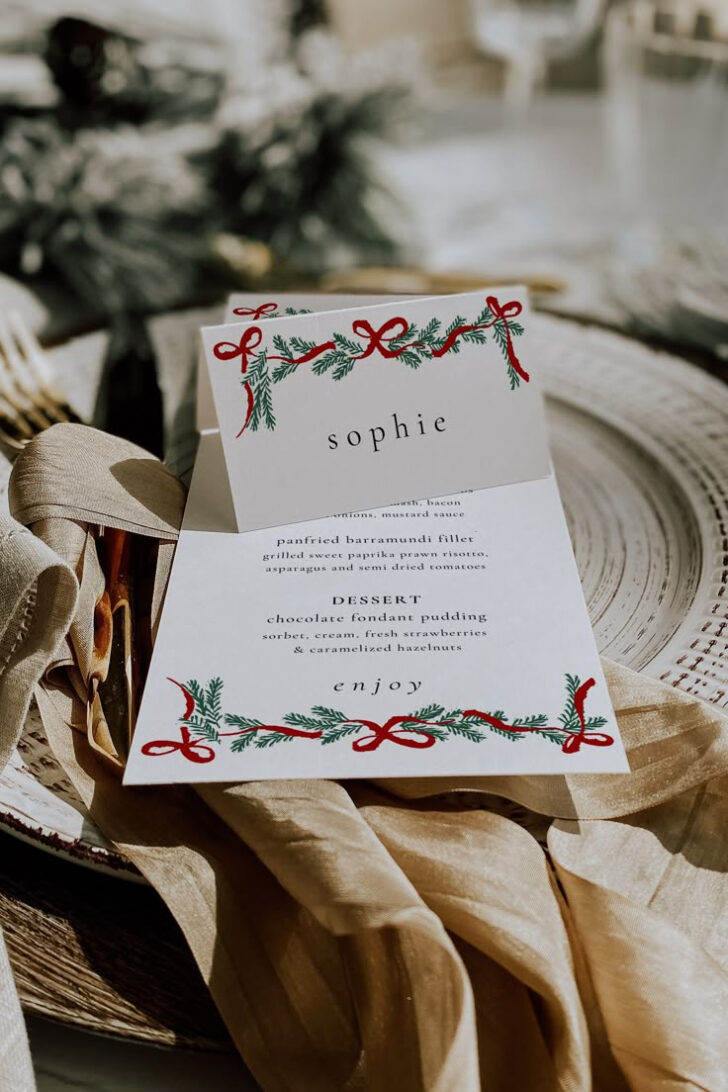 Christmas Tent Card Template Christmas Tent Card Template