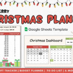 Christmas Planner   Gift Tracker   Budget Planner   Google Sheets Template    Christmas Spreadsheet Within Christmas Present Spreadsheet Template