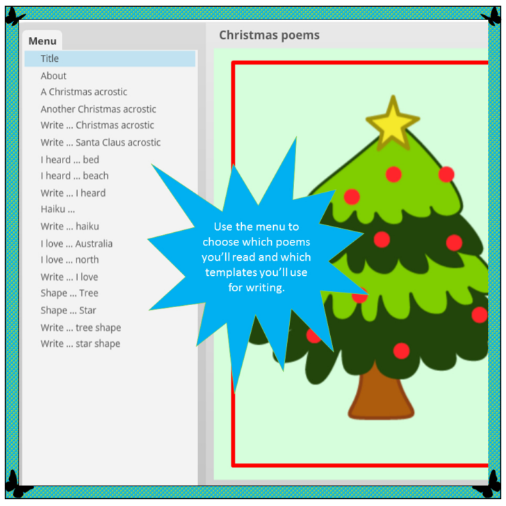 Christmas Shape Poem Template Christmas Shape Poem Template