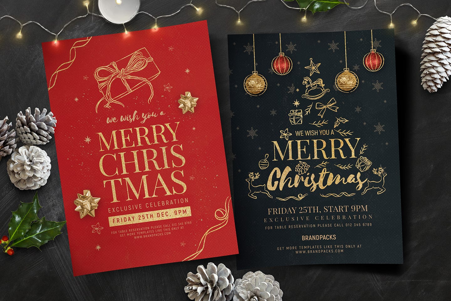 Christmas Poster Template In Psd, Ai &amp;amp; Vector - Brandpacks pertaining to Christmas Poster Template Psd