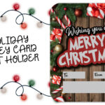Christmas Printable Gift Card Money Holders Inside Christmas Money Gift Card Template