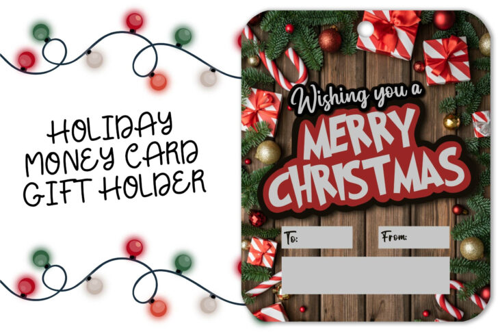 Christmas Money Gift Card Template Christmas Money Gift Card Template