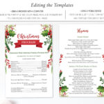 Christmas Program, Editable Template, Christmas Natividad   Etsy Within Christmas Program Template