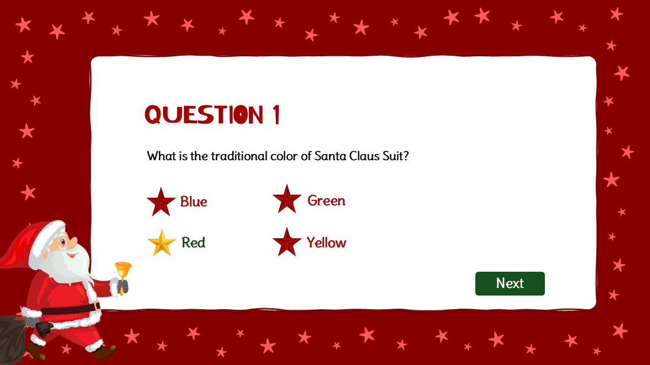 Christmas Quiz Template | Free Christmas Trivia Presentation Games intended for Christmas Quiz Template