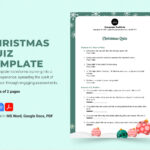 Christmas Quiz Template In Word, Pdf, Google Docs   Download Intended For Christmas Quiz Template