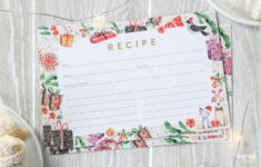 Christmas Recipe Card Printable – Holiday Recipe Card Download with regard to Christmas Recipe Card Template Free