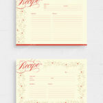 Christmas Recipe Card Template, Print Templates | Graphicriver In Christmas Recipe Book Template