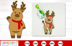 Christmas Reindeer Lollipop Holder | Candy Holder Svg intended for Christmas Reindeer Lollipop Template