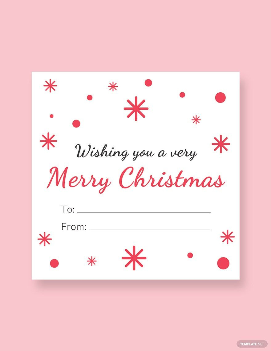 Christmas Return Gift Label Template In Pages, Illustrator, Psd pertaining to Christmas Label Template Free Download