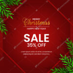 Christmas Sale Red Banner   Background Of Christmas And Christmas Regarding Christmas Sale Banner Template