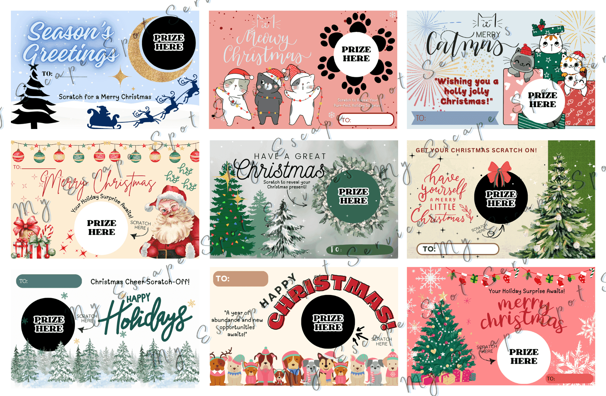 Christmas Scratch Card Templatemescrafts - Raket.ph regarding Christmas Scratch Card Template