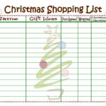 Christmas Shopping List {Printable}   Mom On Timeout Within Christmas Present Shopping List Template