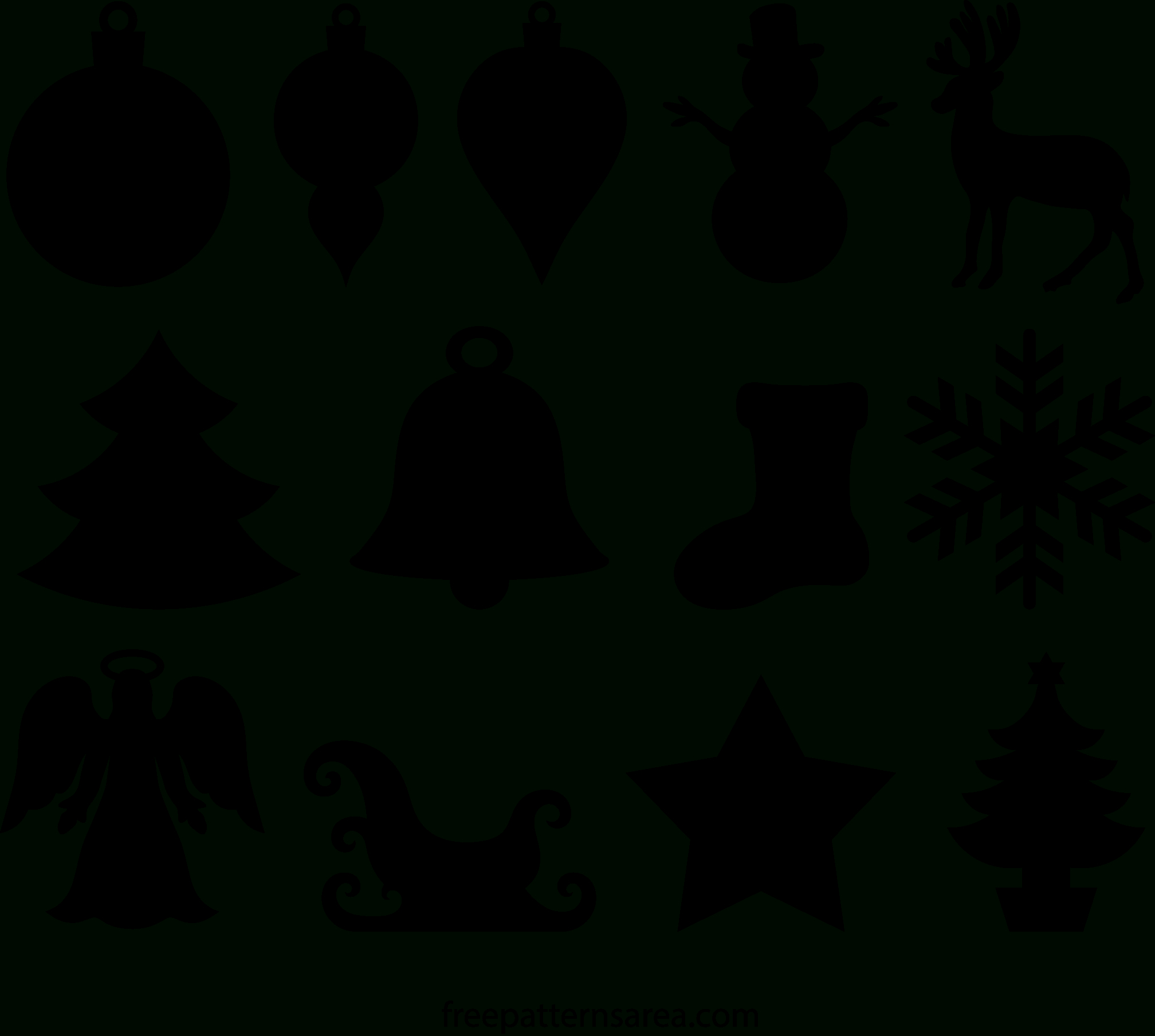 Christmas Silhouette Designs: Free Vector, Cad &amp;amp; Template Files regarding Christmas Template For Wood