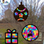 Christmas Silhouette Window Decorations Intended For Christmas Stained Glass Window Craft Template