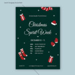 Christmas Spirit Week Flyer Template In Word, Pages, Publisher With Christmas Spirit Week Flyer Template Free