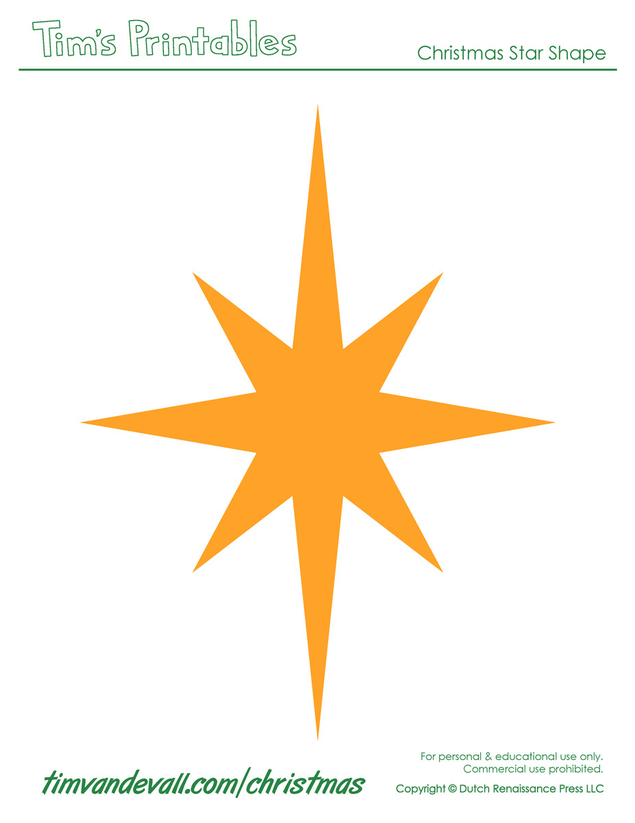 Christmas Star Templates regarding Christmas Star Shapes Template