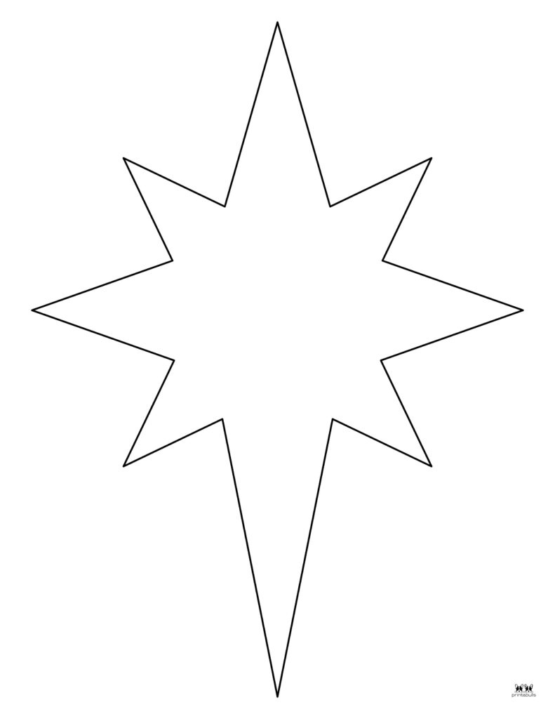 Christmas Stars - 25 Free Printables | Printabulls with Christmas Star Template