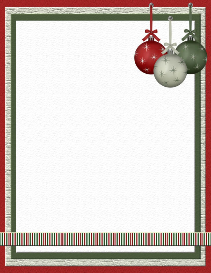 Christmas Stationery Free Template Printable Christmas Stationery Free Template Printable