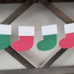 Christmas Stocking Banner {Free} Svg File   Sunshine And Munchkins Within Christmas Stocking Bunting Template
