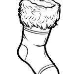 Christmas Stocking Coloring Page With Regard To Christmas Stocking Coloring Template