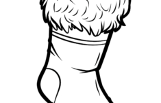 Christmas Stocking Coloring Page with regard to Christmas Stocking Coloring Template