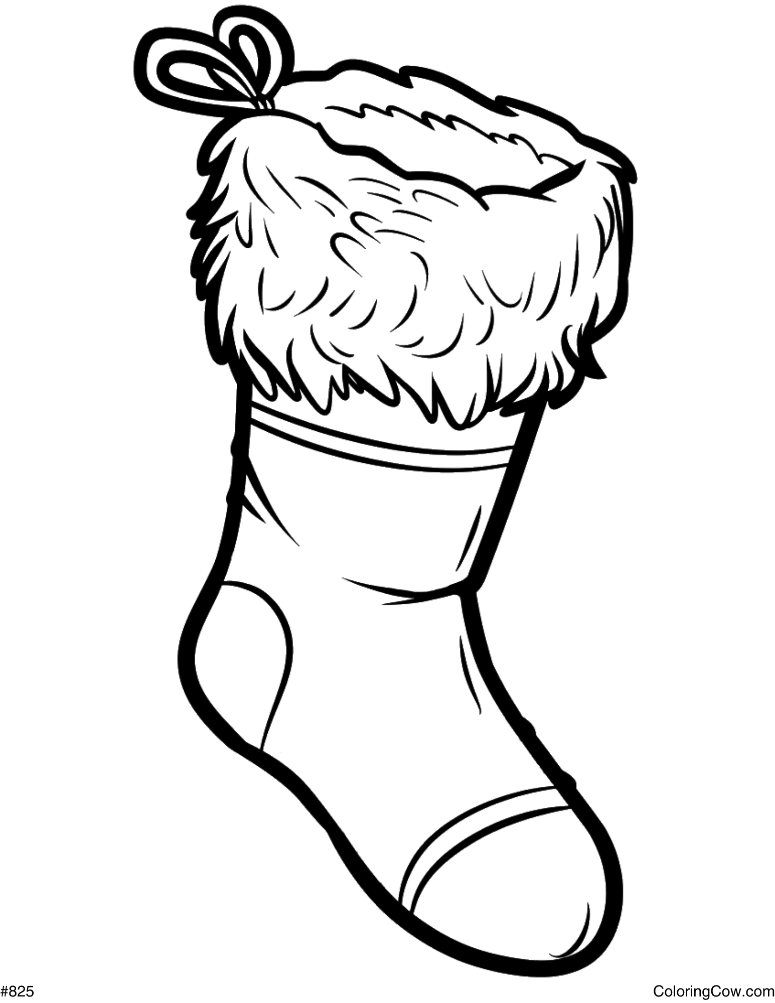 Christmas Stocking Coloring Page with regard to Christmas Stocking Coloring Template