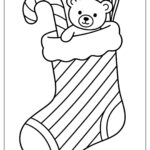 Christmas Stocking Coloring Pages   Free Pdf To Download And Print For Christmas Stocking Colouring Template
