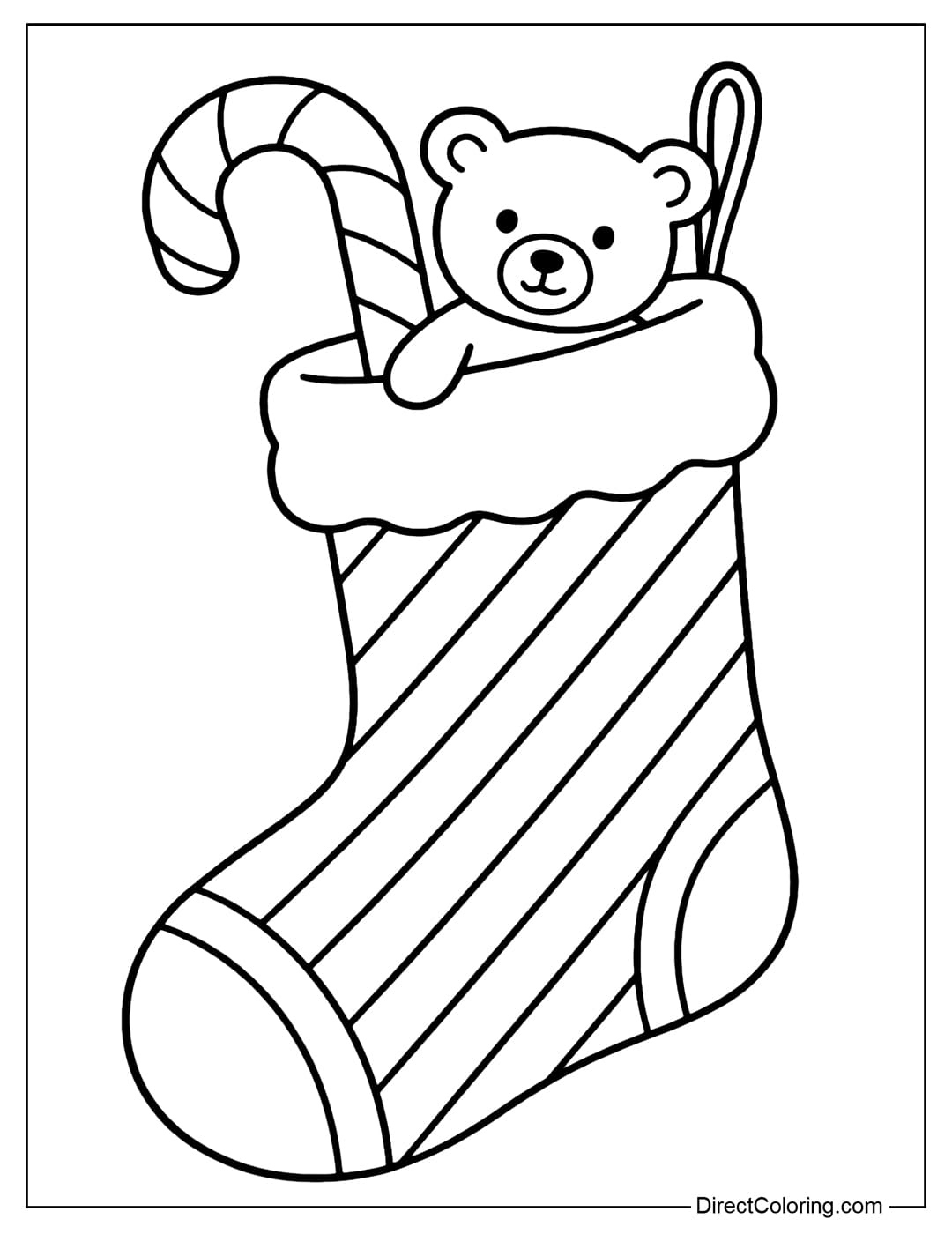 Christmas Stocking Coloring Pages - Free Pdf To Download And Print inside Christmas Stocking Coloring Template
