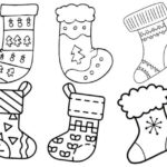Christmas Stocking Coloring Pages, Kids Activity Book (Digital For Christmas Stocking Colouring Template