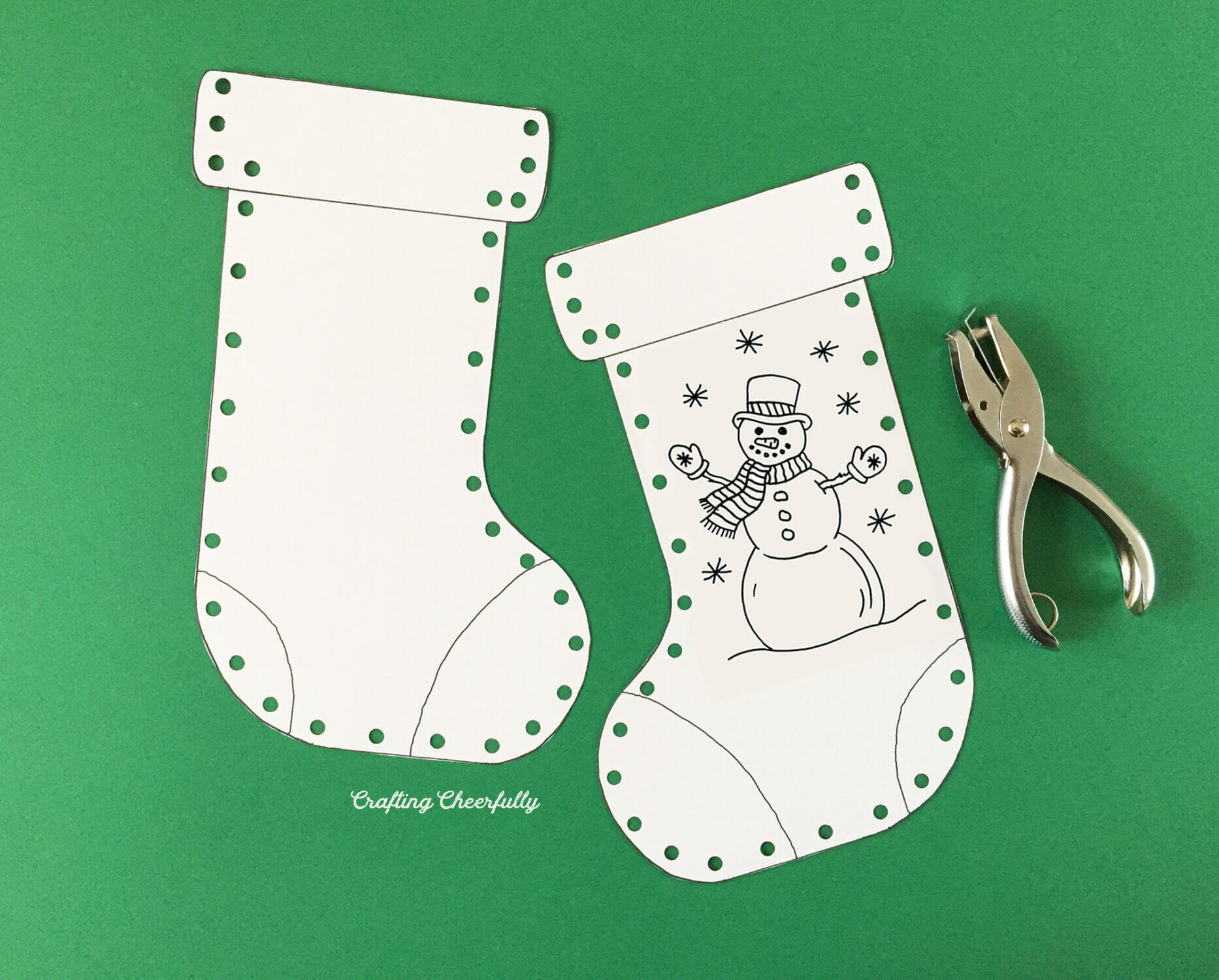 Christmas Stocking Craft For Kids - Crafting Cheerfully intended for Christmas Stocking Craft Template