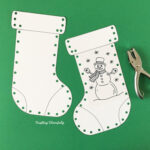Christmas Stocking Craft For Kids   Crafting Cheerfully Regarding Christmas Stocking Paper Template