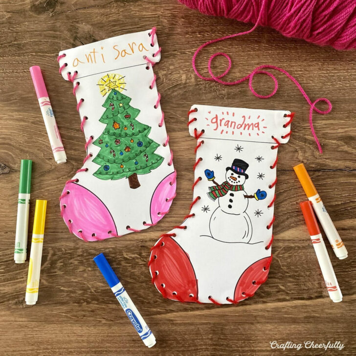 Christmas Stocking Decoration Template Christmas Stocking Decoration Template